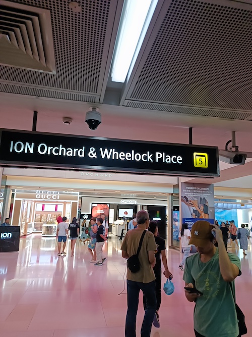 Turn right after the station exit